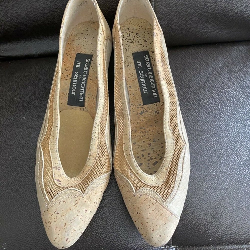 Vintage Stuart Weitzman Mr. Seymour Natural cork